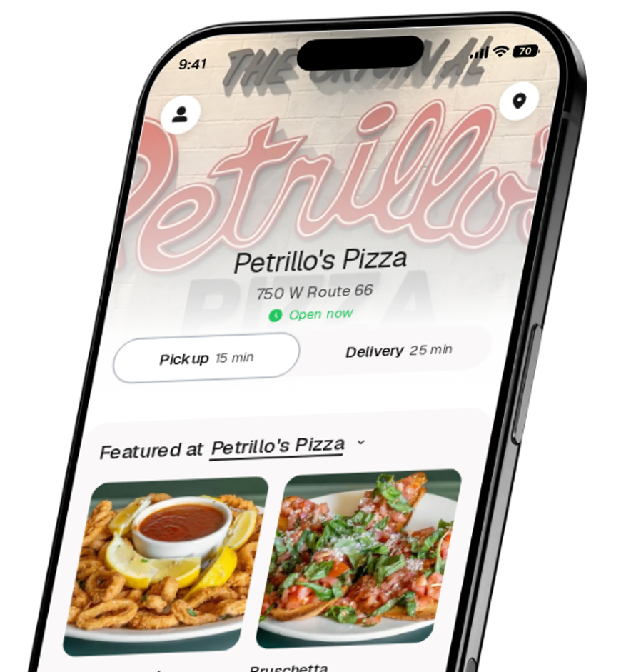 Petrillo's Pizza app preview